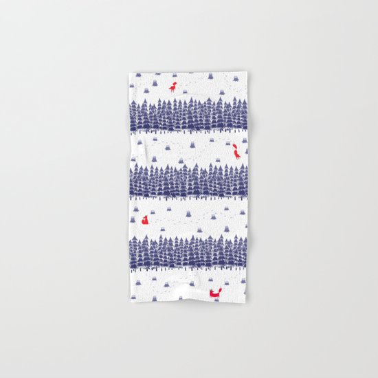 Winter foxes Hand & Bath Towel