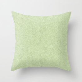 Nappy Faux Velvet in Pale Lime Green Throw Pillow