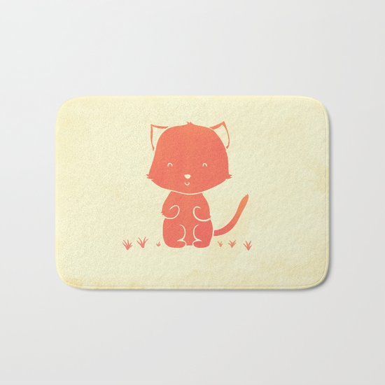 Happy Cat Bath Mat