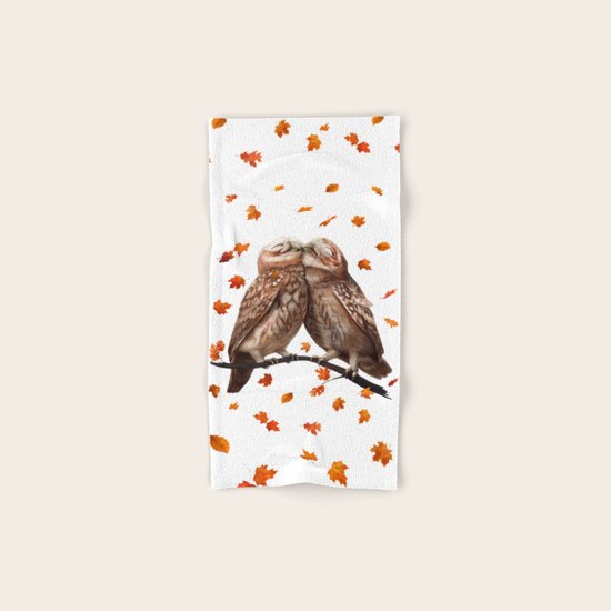 autumn owl Hand & Bath Towel