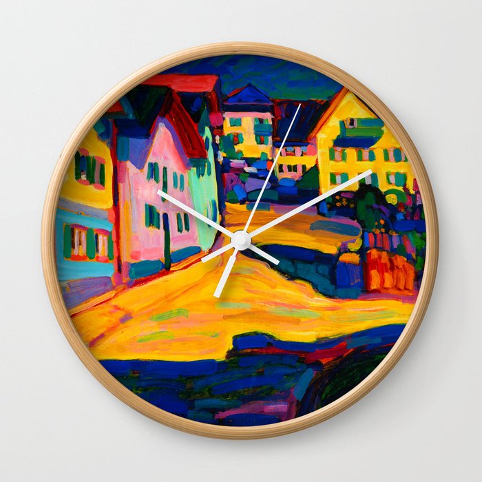 Wassily Kandinsky, New colors Wall Clock