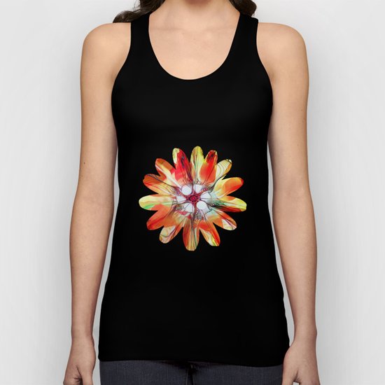 Flower in Fractal Unisex Tank Top