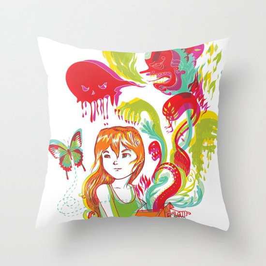Pop Goes Disaster Throw Pillow