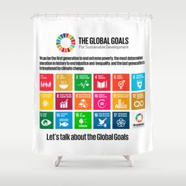 Global Goals Poster Gifts Shower Curtain