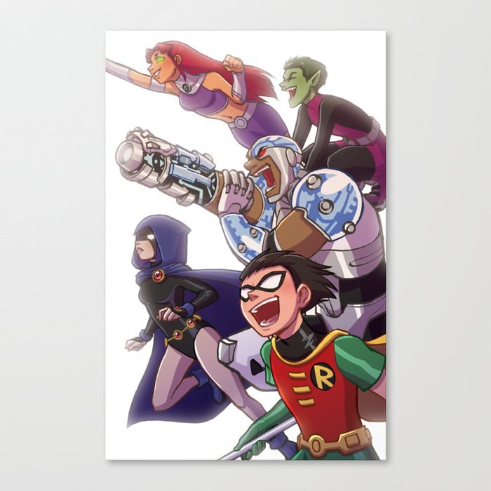Teen Titans Canvas Print