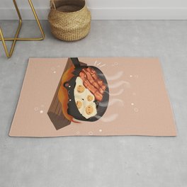 Bacon and Eggs Rug