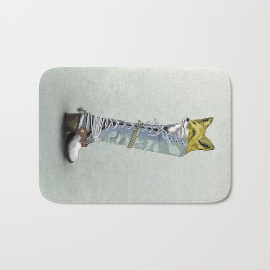 Fox in Boot Bath Mat