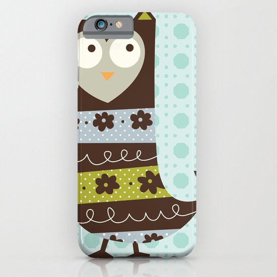 Brown Whimsy Owl iPhone & iPod Case