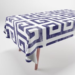 Greek Key Geometric Pattern Tablecloth