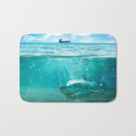 Blue Bath Mat