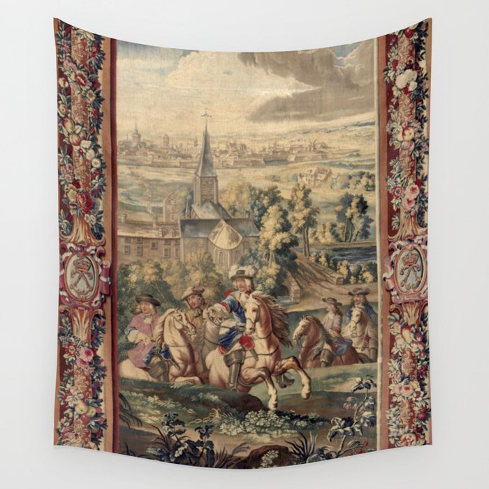 Antique 18th Century 'Capture of Lille' French Tapestry Wall Tapestry