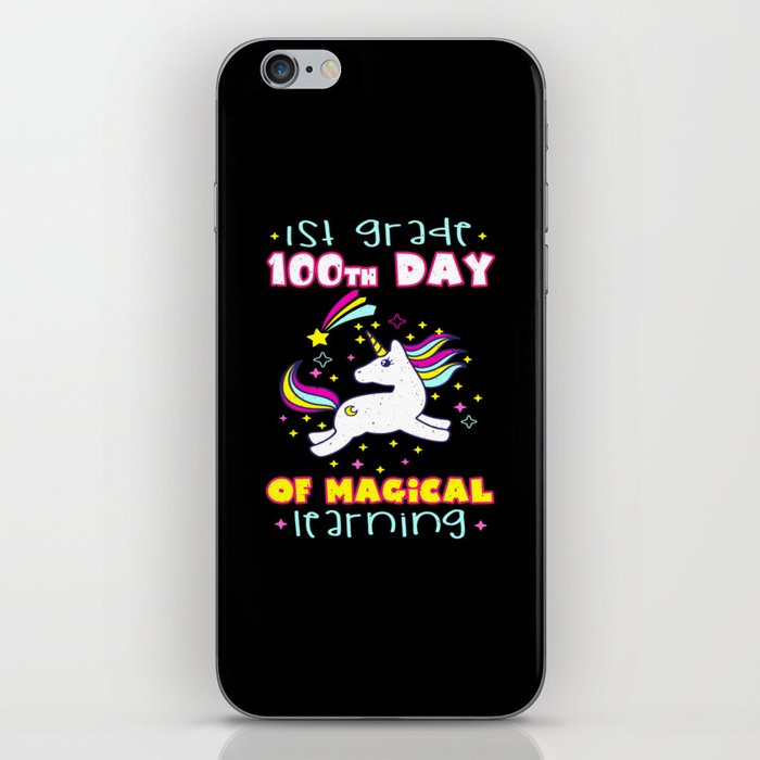 Days Of School 100th Day 100 Magical 1st Grader iPhone Skin