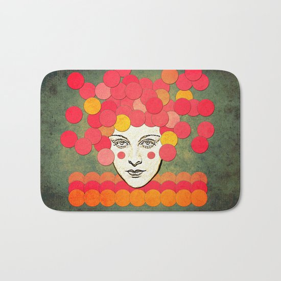 messed face Bath Mat