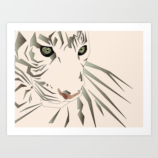 Tiger's Tranquility Art Print