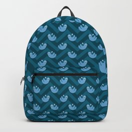 Blue sloths and chevrons Backpack