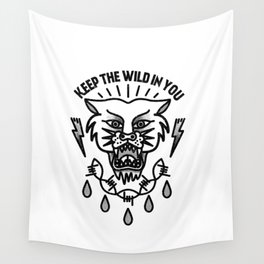 Keep the wild in you Wall Tapestry