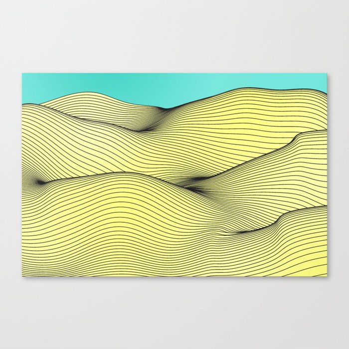 Yellow Landscape Canvas Print