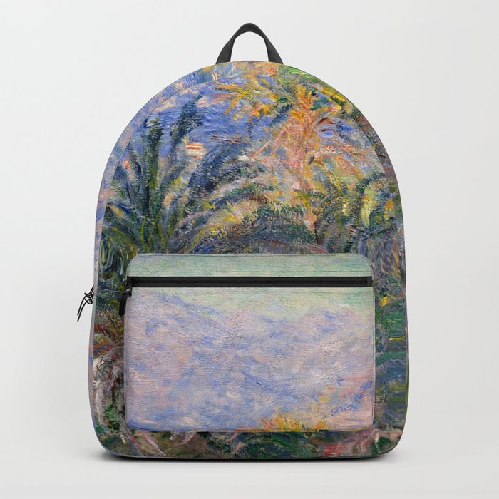 Palm Trees At Bordighera Claude Backpack by colorfuldesigns