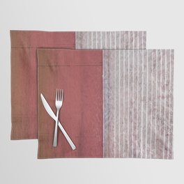 muted red soft enzyme wash fabric look Placemat