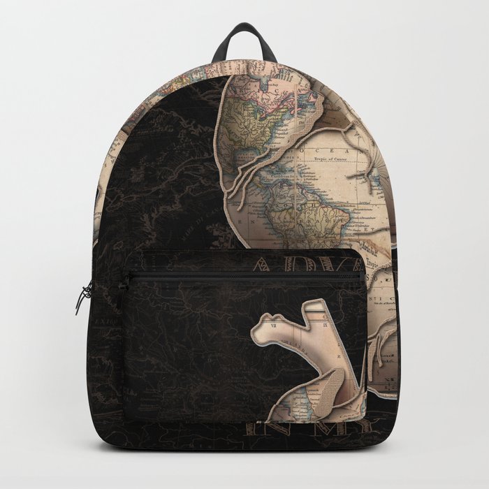 adventure heart-world map Backpack