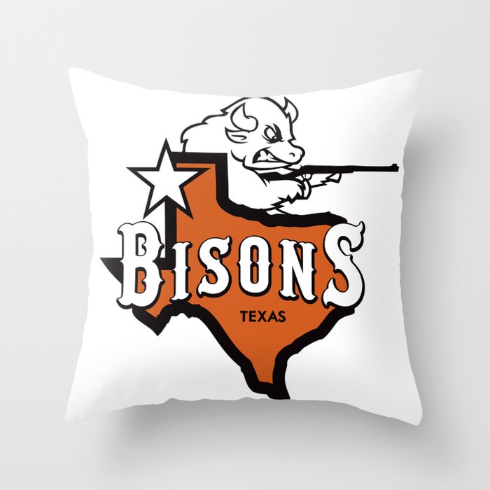 Bisons Ultimate actual team logo official gears Throw Pillow