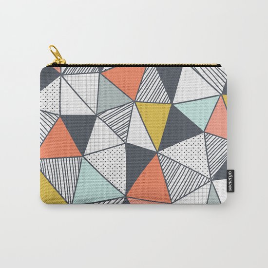 Triangles Carry-All Pouch