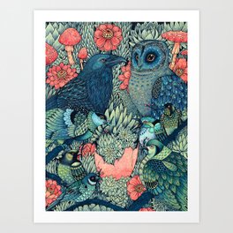 Cosmic Egg Kunstdrucke | Fauna, Dove, Floral, Sparrow, Curated, Pigeon, Hummingbird, Celestial, Plants, Ravens 