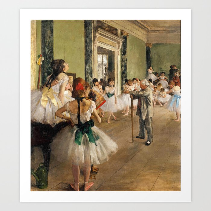 The Ballet Class by Edgar Degas Art Print