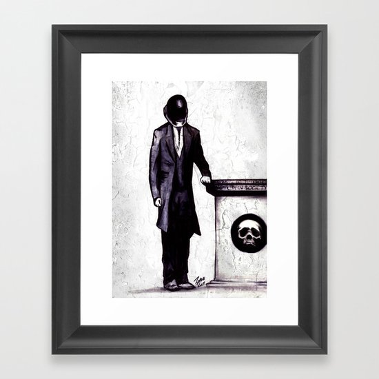 Life's Course You Flunk, Compute and Cyberpunk Framed Art Print