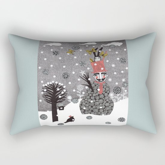 Snow Magician Rectangular Pillow