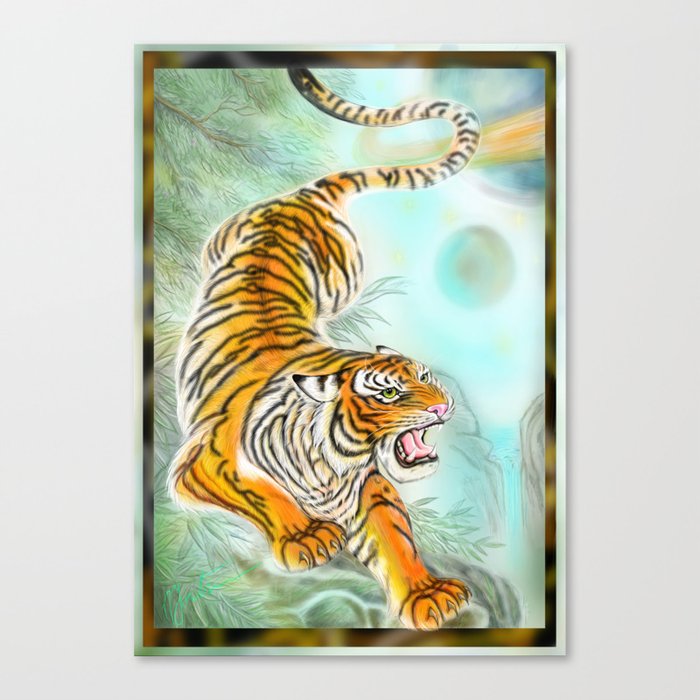 Oriental Tiger Canvas Print