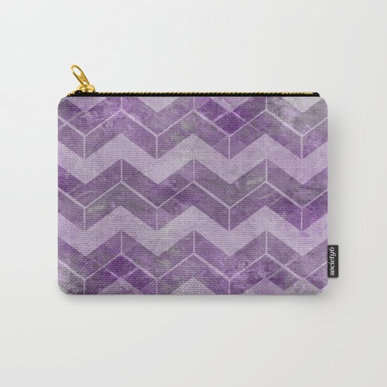 Chevron pattern, watercolors purple Carry-All Pouch