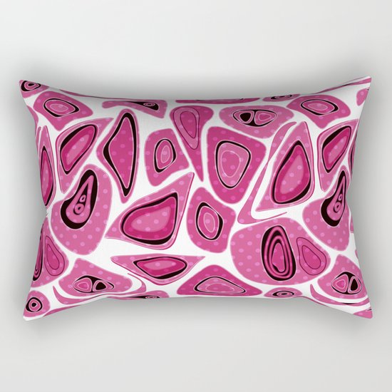 Abstract raspberry black pattern. Rectangular Pillow