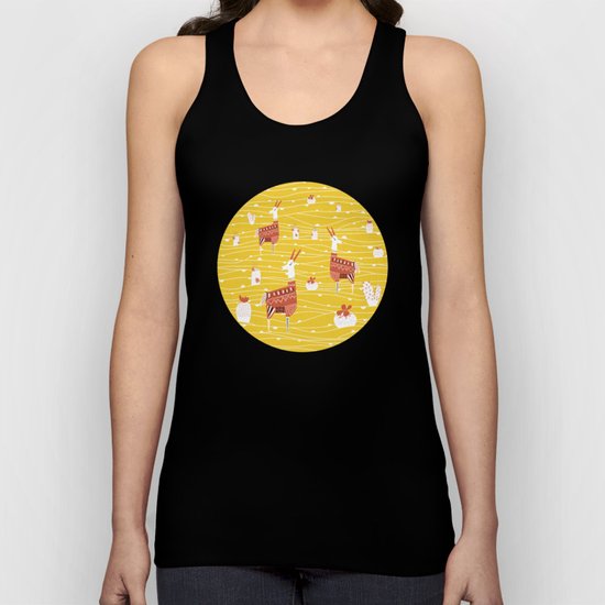 Antelope in the desert Unisex Tank Top