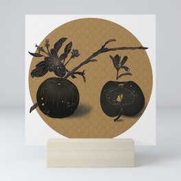 Autumn Apples - Gold Mini Art Print