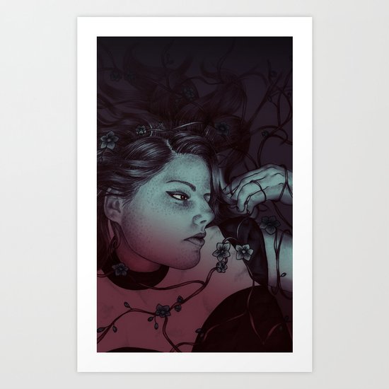 Underwater Flower Art Print