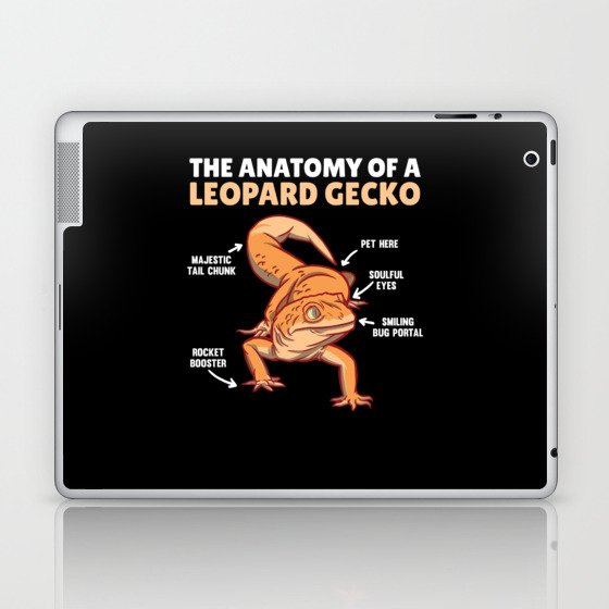 Funny Explanation Of A Leopard Gecko's Anatomy Laptop & iPad Skin
