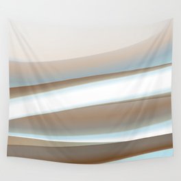 Wave brown mint Wall Tapestry