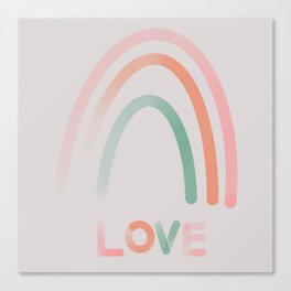 Love rainbow Canvas Print