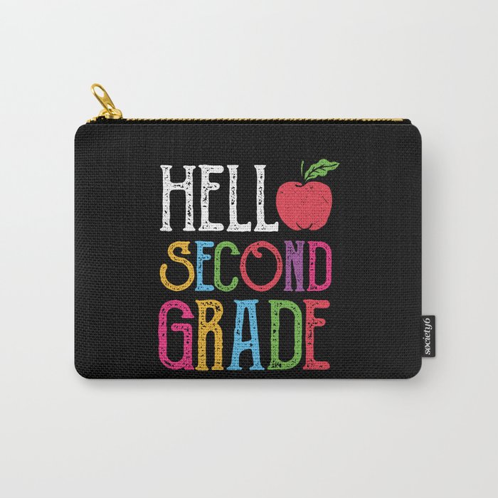 Hello Second Grade Back To School Carry-All Pouch