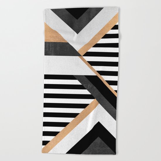 Stripe Combination Beach Towel