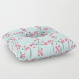  Carnation pattern, flowers pattern  Floor Pillow