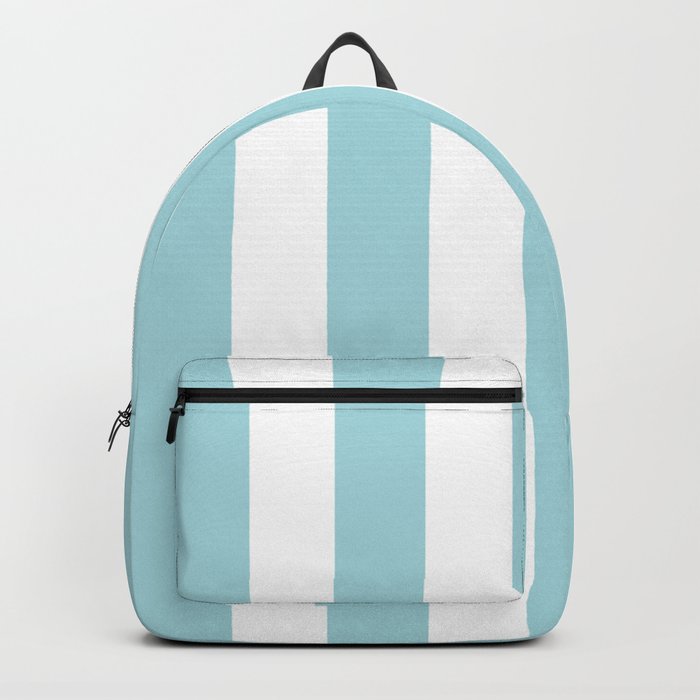 Crystal heavenly - solid color - white vertical lines pattern Backpack