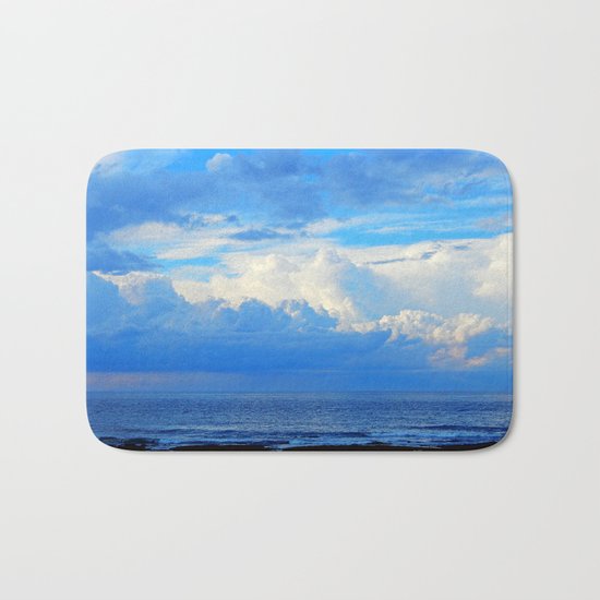 Clouds out at Sea Bath Mat