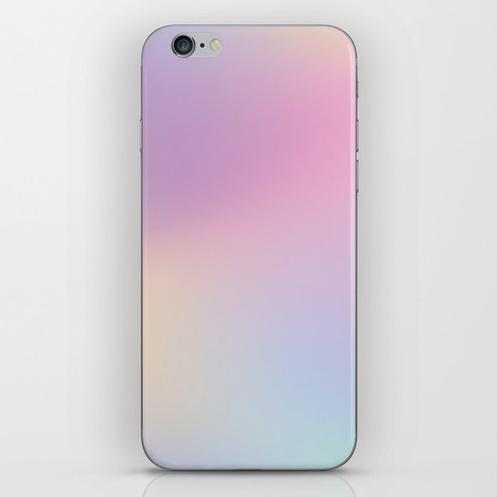 Pastel Unicorn Iridescent Soft Blur Mesh Background Pattern  iPhone Skin