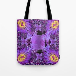 EXOTIC AMETHYST FEBRUARY  FLORAL FANTASY  ABSTRACT Tote Bag
