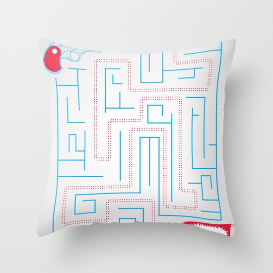 Bang! Throw Pillow