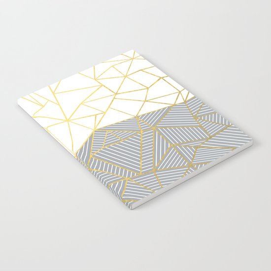 Ab Half and Half Grey Notebook