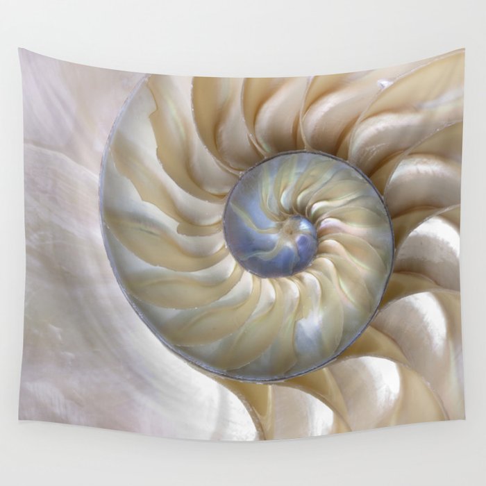 Nautilus Shell Wall Tapestry