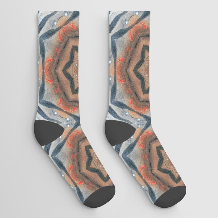 Bushfire Gum Medallion 14 Socks